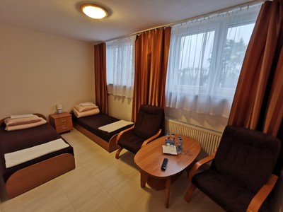 A twin room in Leśne Zacisze